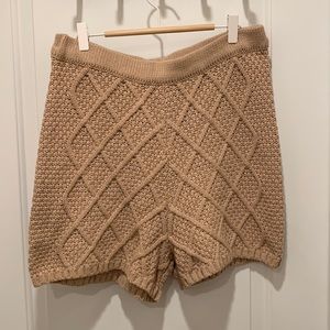 Current Air cable knit shorts